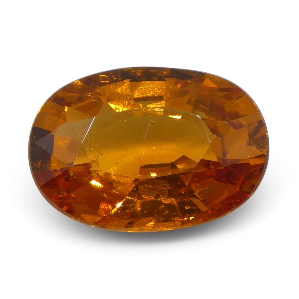 Femenino o masculino Granate Fanta Naranja Mandarina Oval de Namibia de 2,29ct en venta