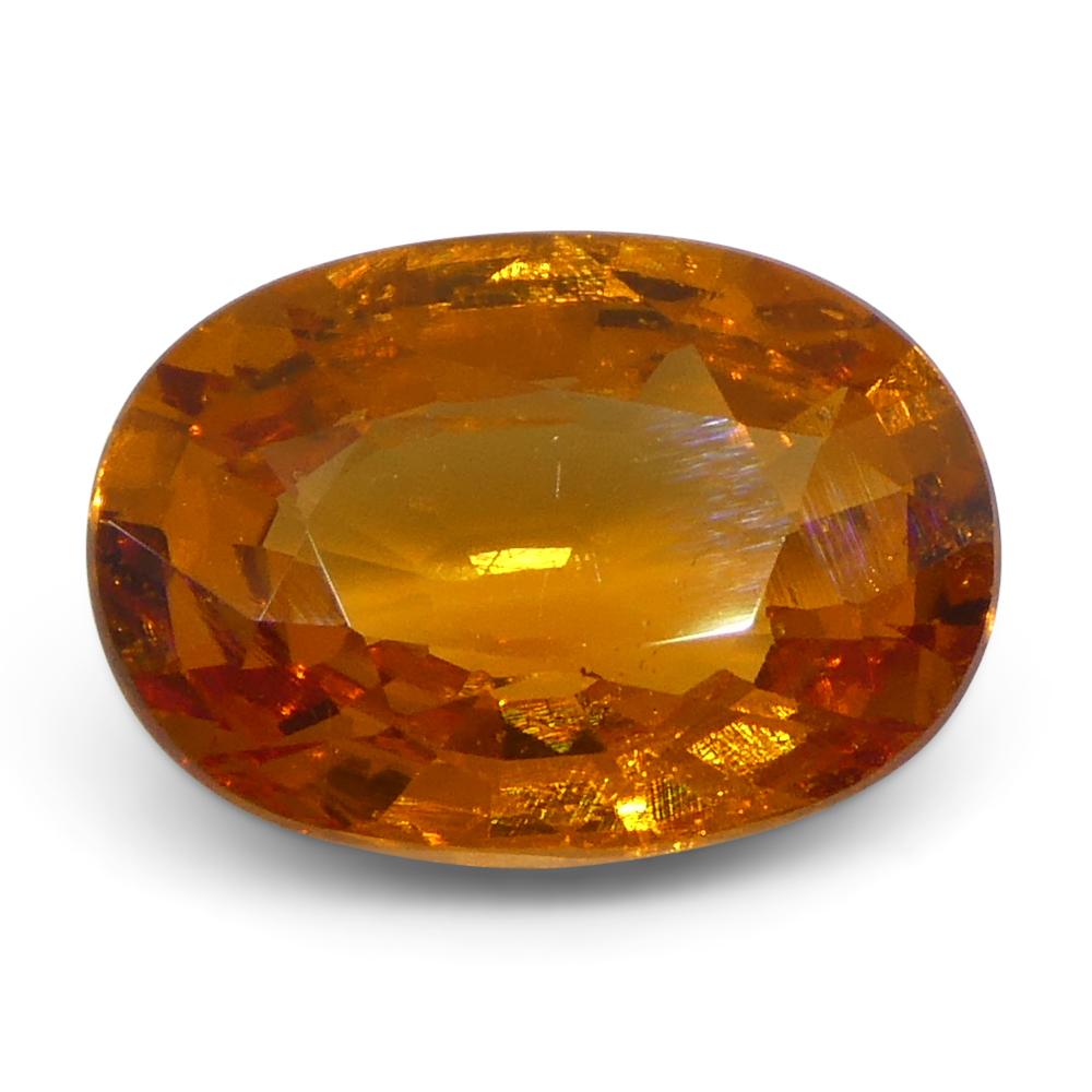 Granate Fanta Naranja Mandarina Oval de Namibia de 2,29ct en venta 2