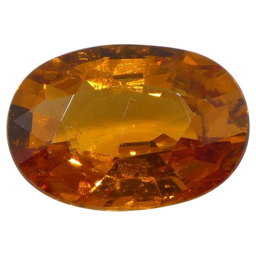 Granate Fanta Naranja Mandarina Oval de Namibia de 2,29ct