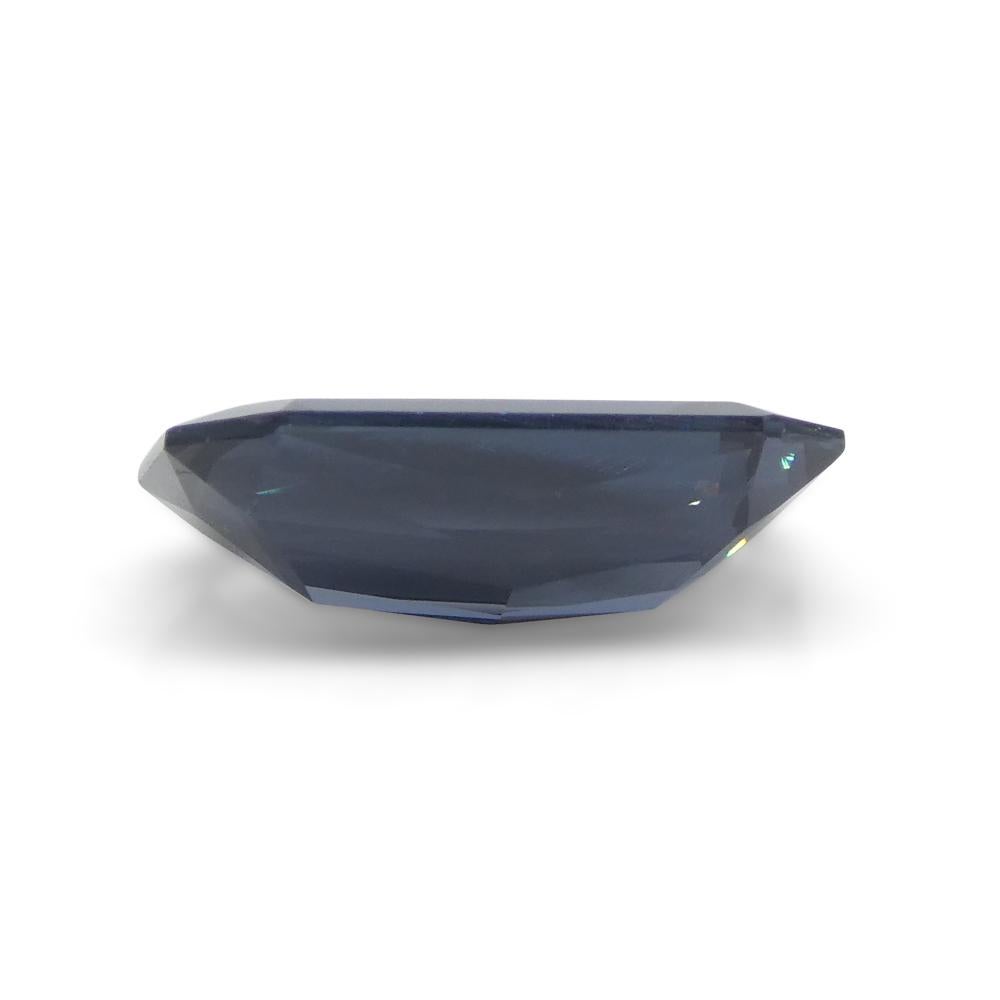 2,29ct Spinello blu rettangolare con taglio a forbice dalla Birmania in vendita 6