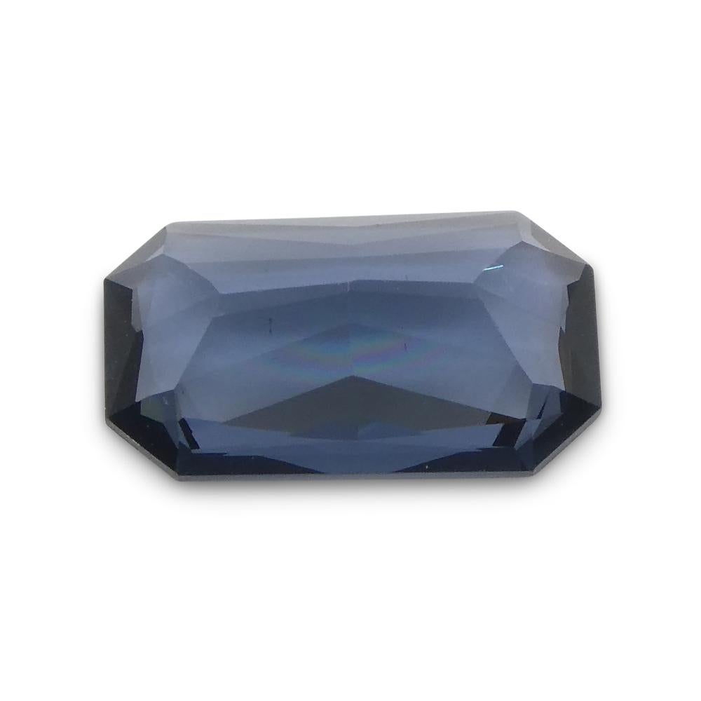 2,29ct Spinello blu rettangolare con taglio a forbice dalla Birmania in vendita 7