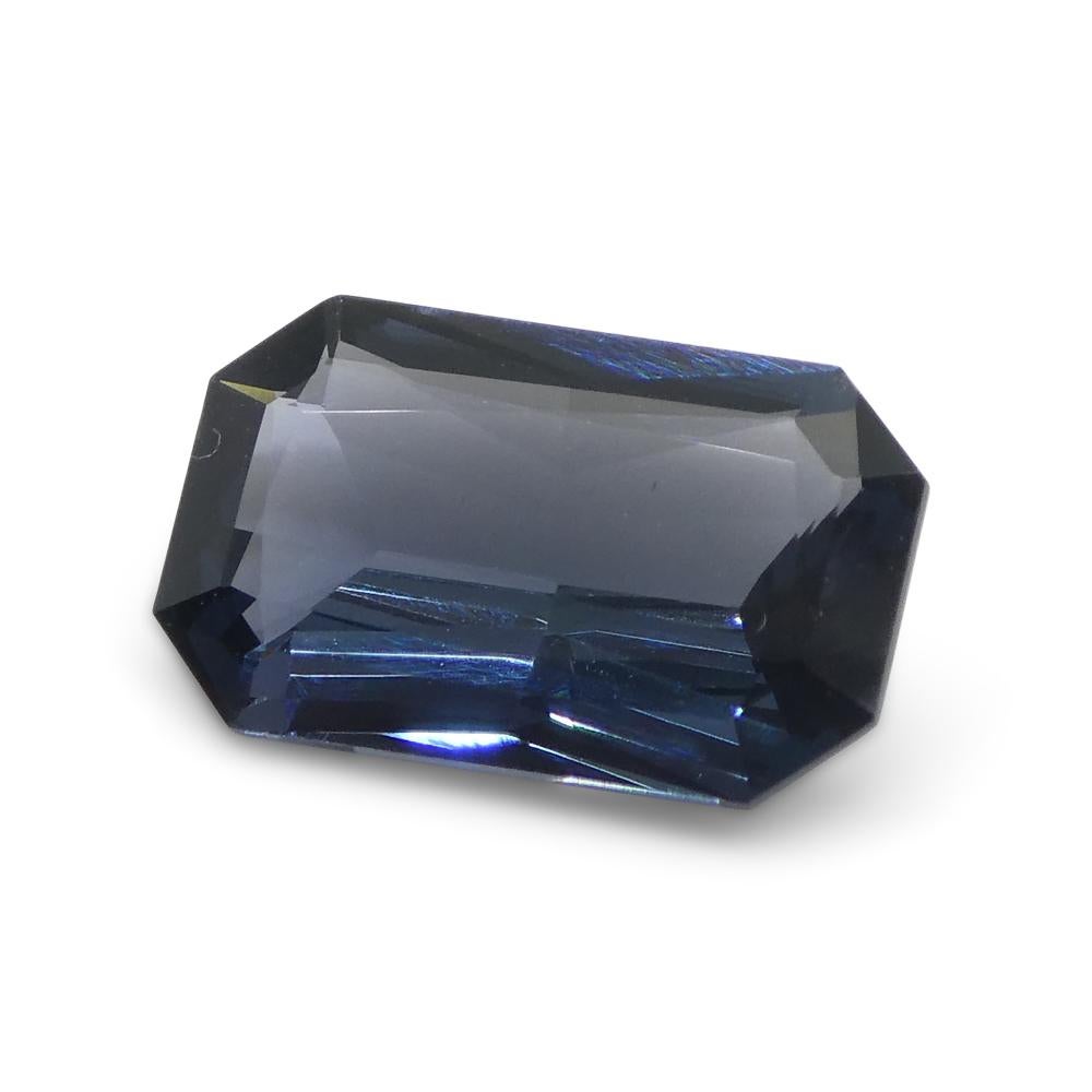 2,29ct Spinello blu rettangolare con taglio a forbice dalla Birmania in vendita 4