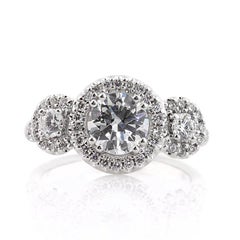 2.29ct Round Brilliant Cut Diamond Engagement Ring