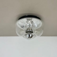 22cm "Wave" Wall Ceiling Light by Koch and Lowy, Peill & Putzler, Germany 1970s