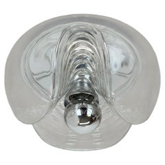 22cm "Wave" Wall Ceiling Light by Koch and Lowy, Peill & Putzler, Germany 1970s