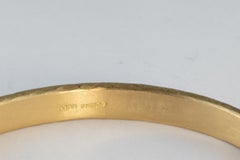 22ct gold hammered bangle set with antique old cut diamonds 2.80cts