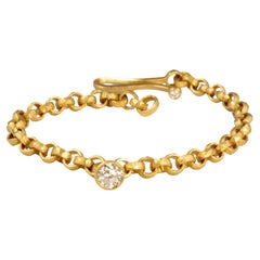 22ct gold handmade link bracelet