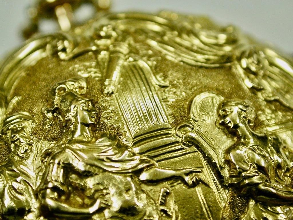 22ct Gold Pair-Cased Repousse Pocket Watch, John Wyke, Watchmaker, 1753 4