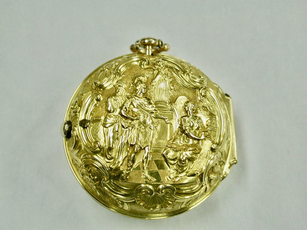 22ct Gold Pair-Cased Repousse Pocket Watch, John Wyke, Watchmaker, 1753 5