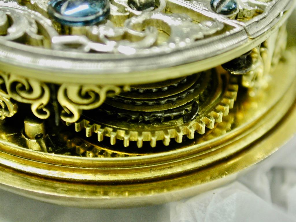22ct Gold Pair-Cased Repousse Pocket Watch, John Wyke, Watchmaker, 1753 9