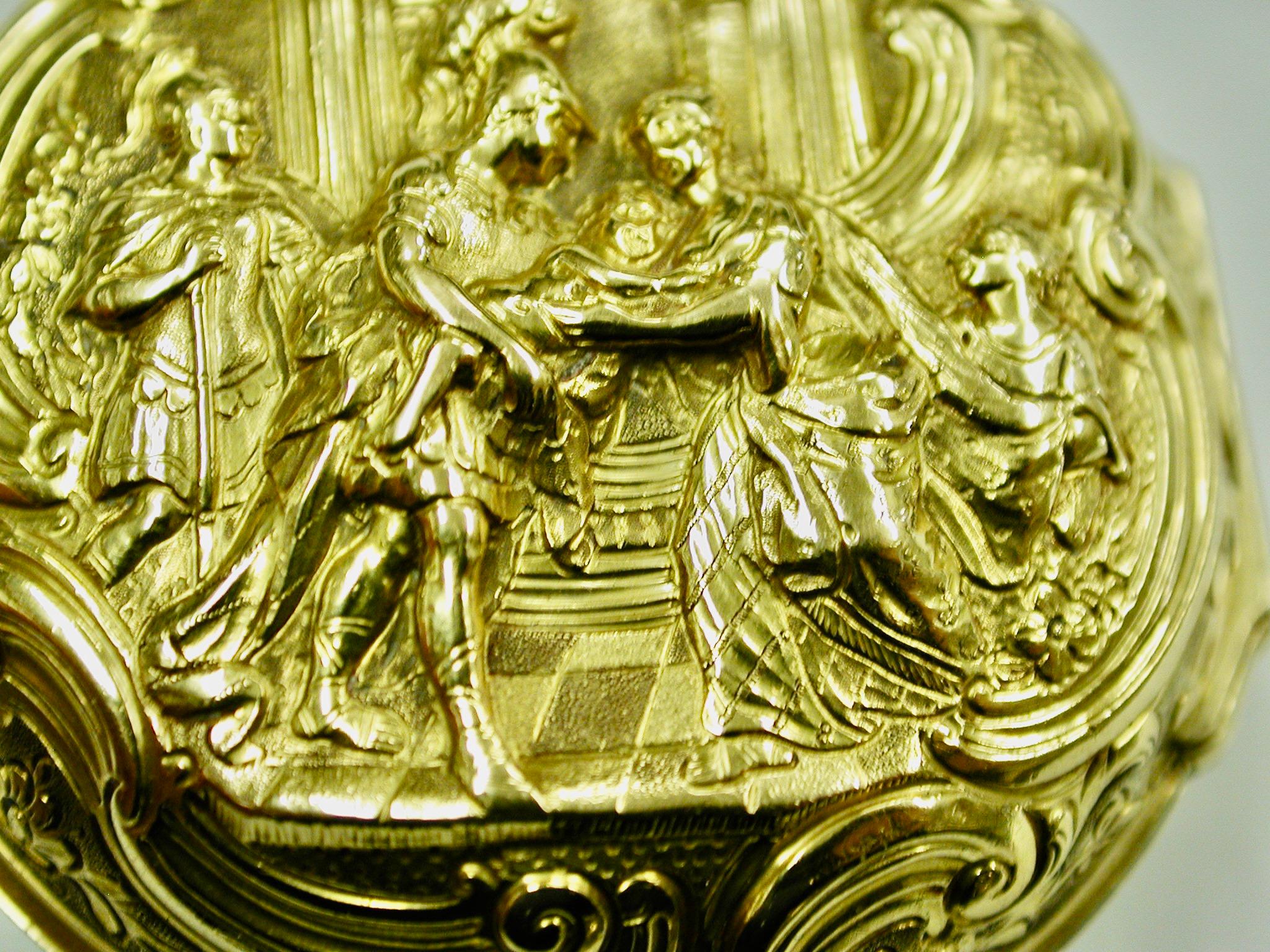 Fabricant de montres de poche Repousee en or 22 carats avec paire, Thomas Rea, 1769 Bon état - En vente à London, GB