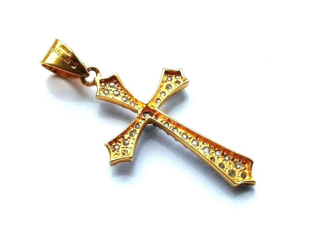 22ct gold cross pendant