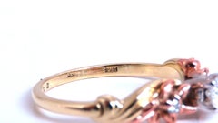 .22ct Natural Round Diamond Ring 14kt*