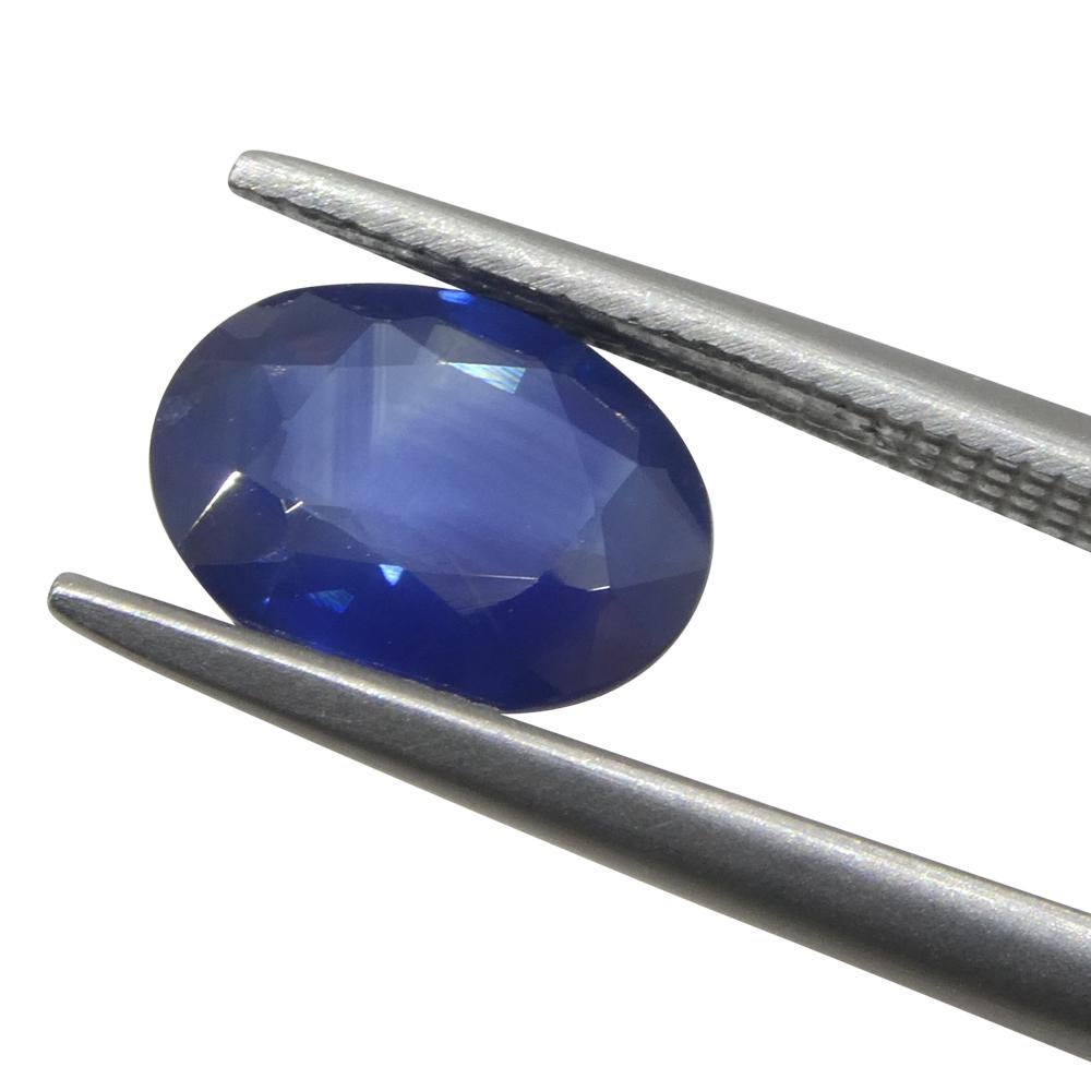 2.2ct Oval Blue Sapphire from Thailand For Sale 5