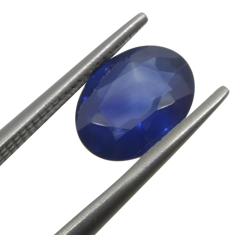 2.2ct Oval Blue Sapphire from Thailand For Sale 6