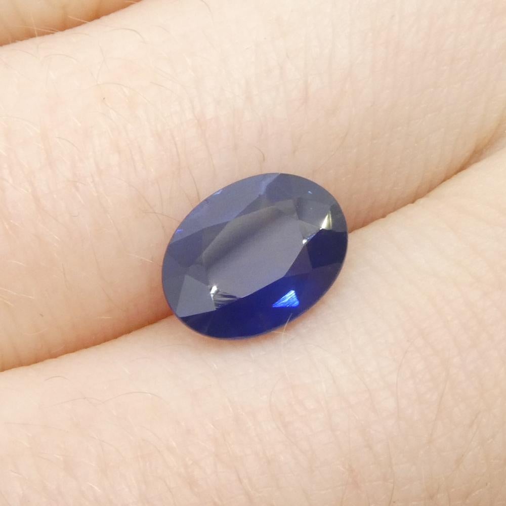 2.2ct Oval Blue Sapphire from Thailand For Sale 7