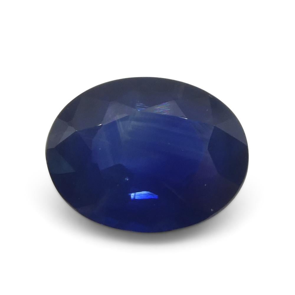 2.2ct Oval Blue Sapphire from Thailand For Sale 1