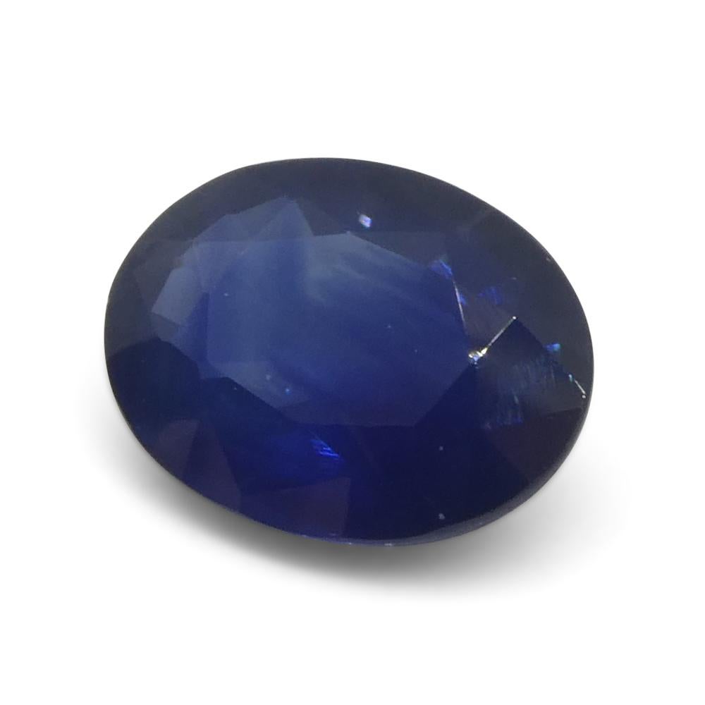 2.2ct Oval Blue Sapphire from Thailand For Sale 2