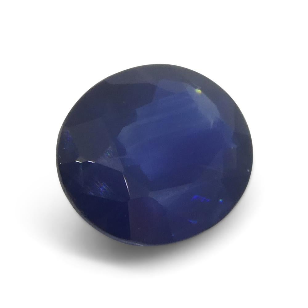 2.2ct Oval Blue Sapphire from Thailand For Sale 3