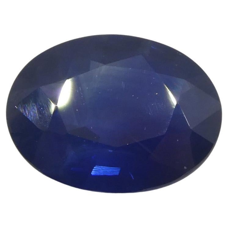 2.2ct Oval Blue Sapphire from Thailand For Sale