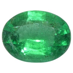 2.2ct Oval Green Emerald GIA Certified Zambia (F1)