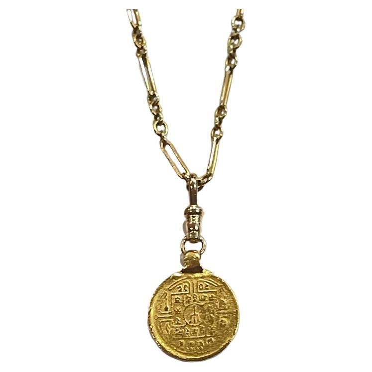 Ancient coin pendant 

22ct Yellow Gold

Enhancer and chain not included*

Please contact to source enhancer and chain or to gift wrap.

Please allow 2 weeks to prepare and organise postage on this item*