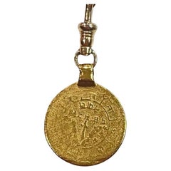 Colgante Moneda Antigua de Oro Amarillo 22ct