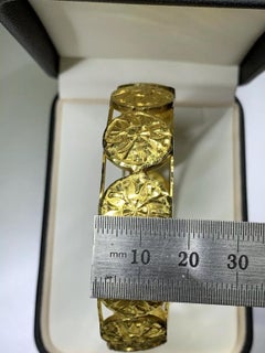 22ct Yellow Gold Chunky Bangle Bracelet