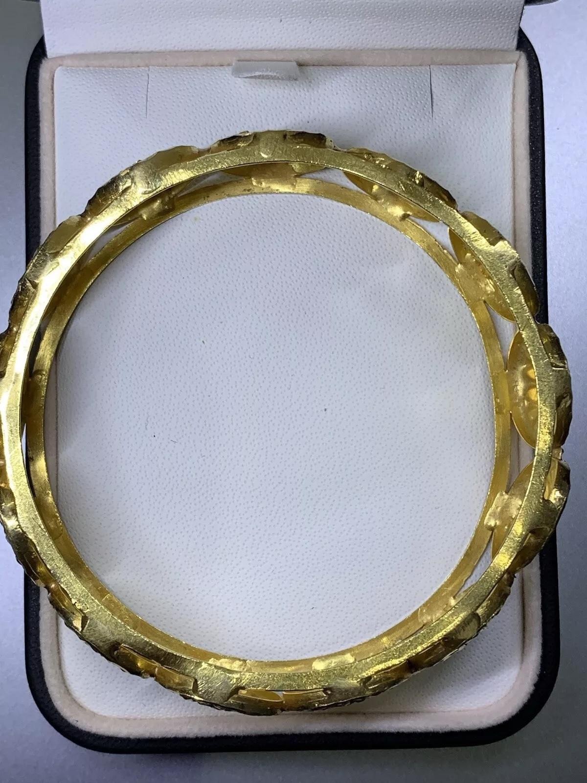 Bracciale Chunky in oro giallo 22ct in vendita 1