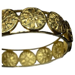 22ct Yellow Gold Chunky Bangle Bracelet