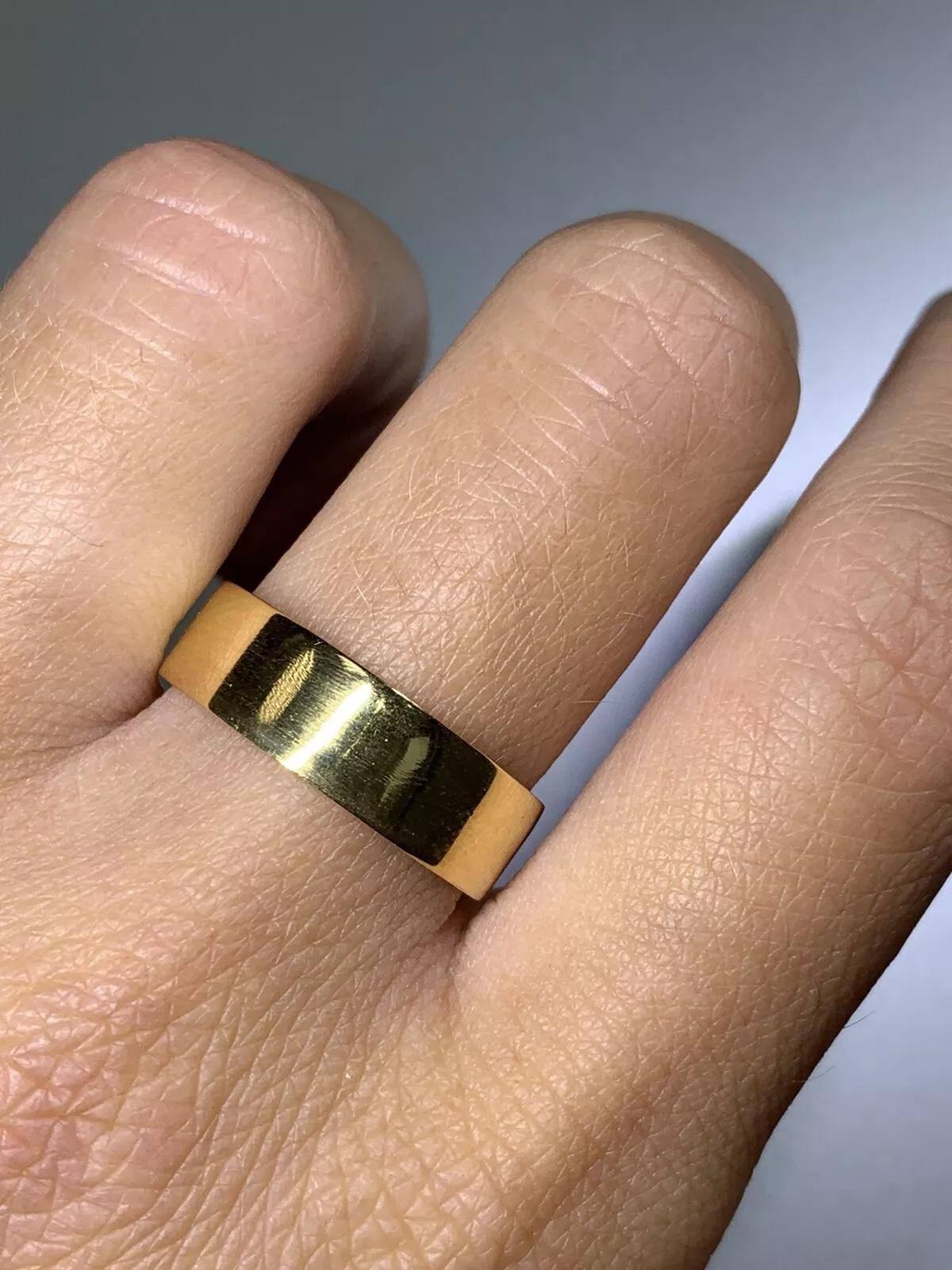 Fede larga semplice in oro giallo 22 ct In condizioni Nuovo in vendita a London, GB