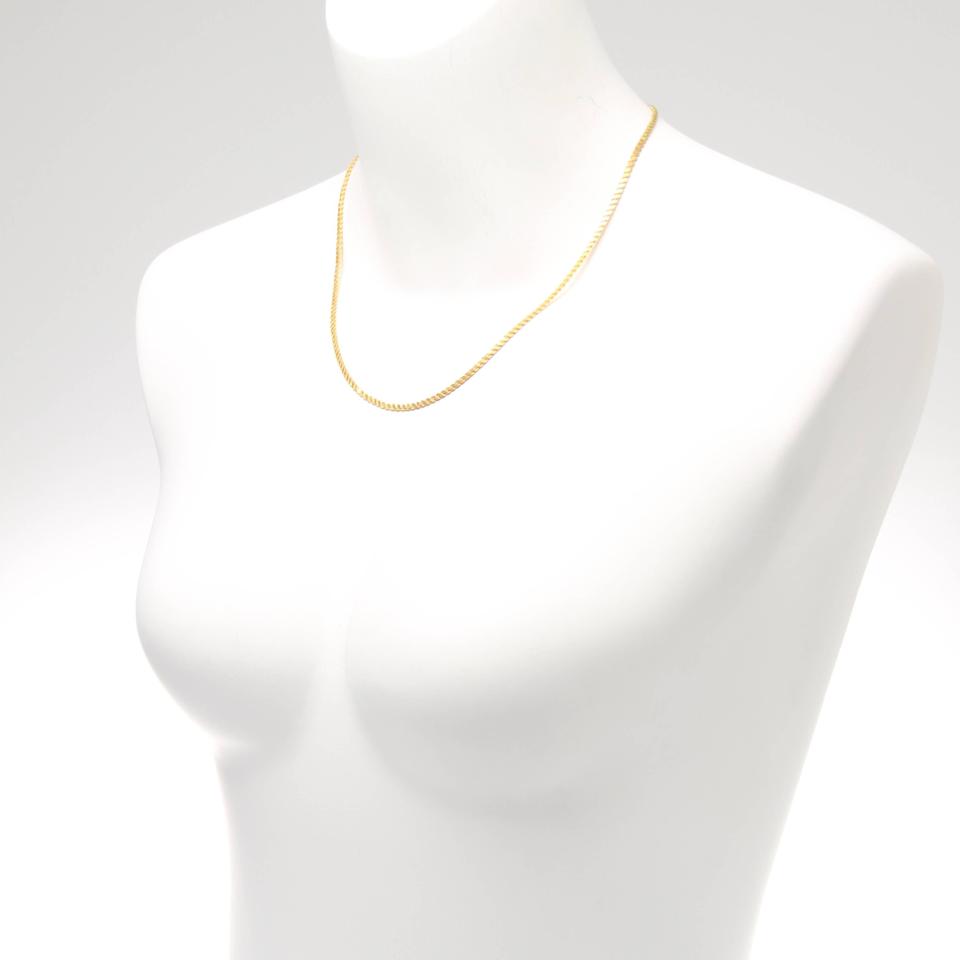 serpentine gold chain