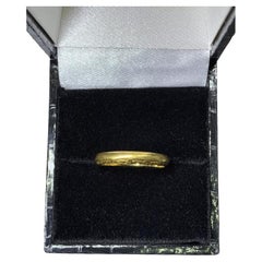 22ct Yellow Gold Victorian Antique Wedding Band Ring.