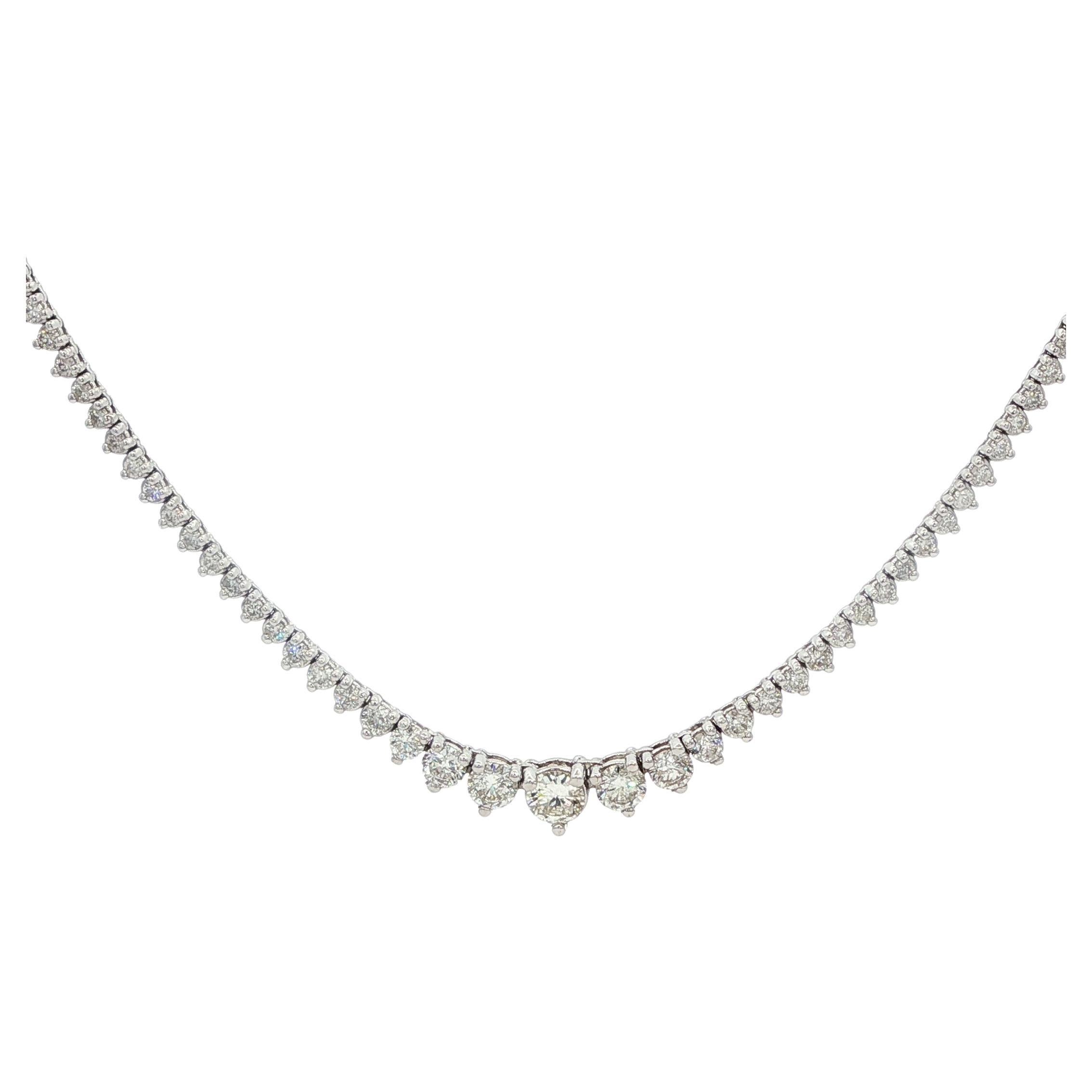 Collier Riviera en or blanc 14K avec 2,2ctw de diamants