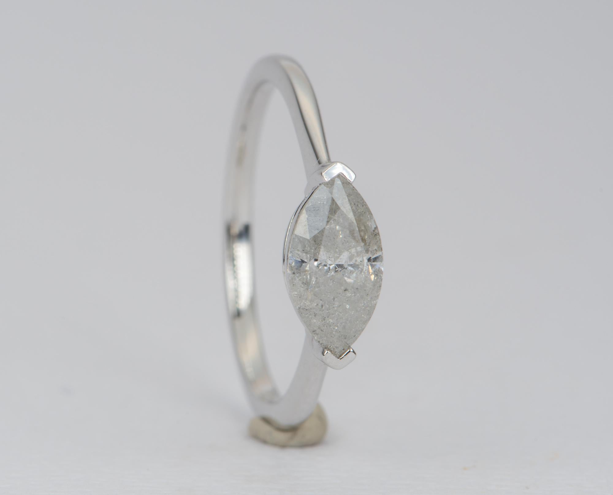 2.2 Carat Marquise Diamond Engagement Ring Set 14 Karat White Gold AD1701 2