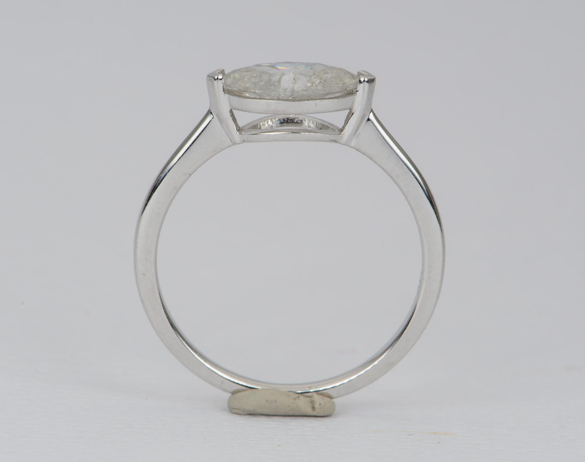 2.2 Carat Marquise Diamond Engagement Ring Set 14 Karat White Gold AD1701 3