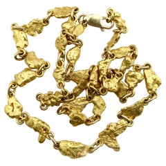 22K-24K Gold Nugget Necklace