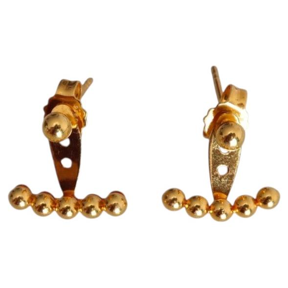 22k 916 Convertible Bar Ohrstecker aus Perlen - 2,23g im Angebot