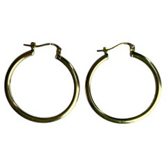 Orecchino a cerchio in oro 22k 916 - cerchio grande (misura 30 mm/3cm)- 5,36 g