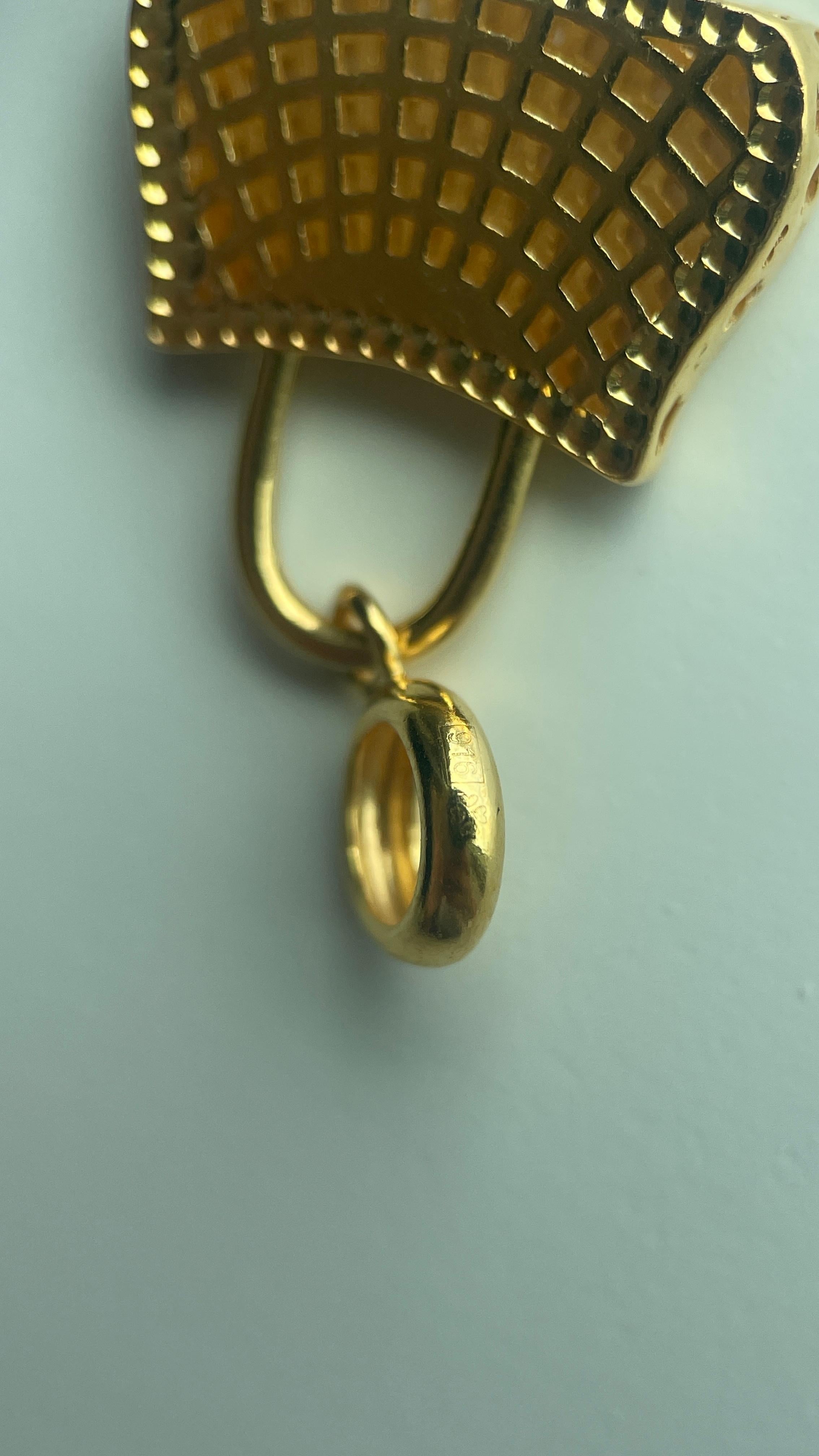 22k 916 gold pendant charm- Lucky Bag pure gold pendant/gold charm-3.12g For Sale 3