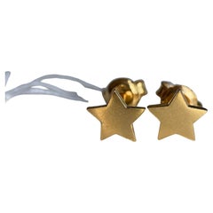 Orecchino con perno in oro 22k 916 - orecchino con stella d'oro - 1,54g