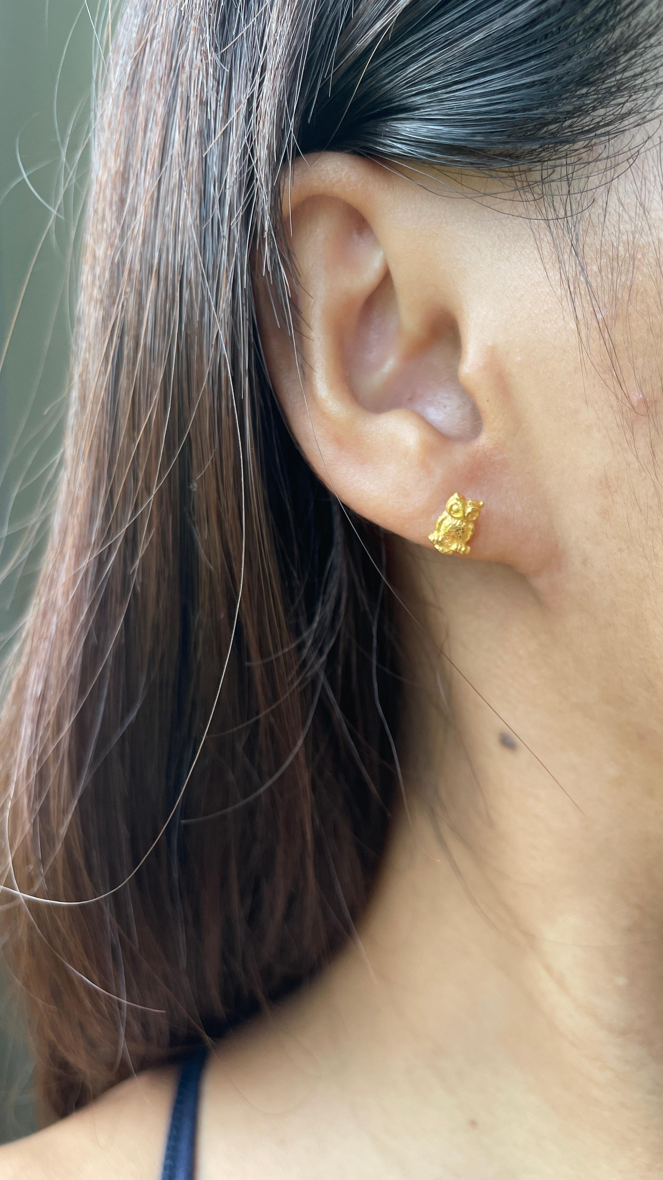 In many cultures and belief systems, owl earrings carry deep symbolic meaning associated with prosperity, wisdom, and luck.

Owls are universally recognized as symbols of wisdom and keen insight. Wearing owl earrings is believed to enhance one's