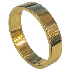 22K 916 Yellow Gold Unisex Dubai Wedding Band Ring, 7 Grams