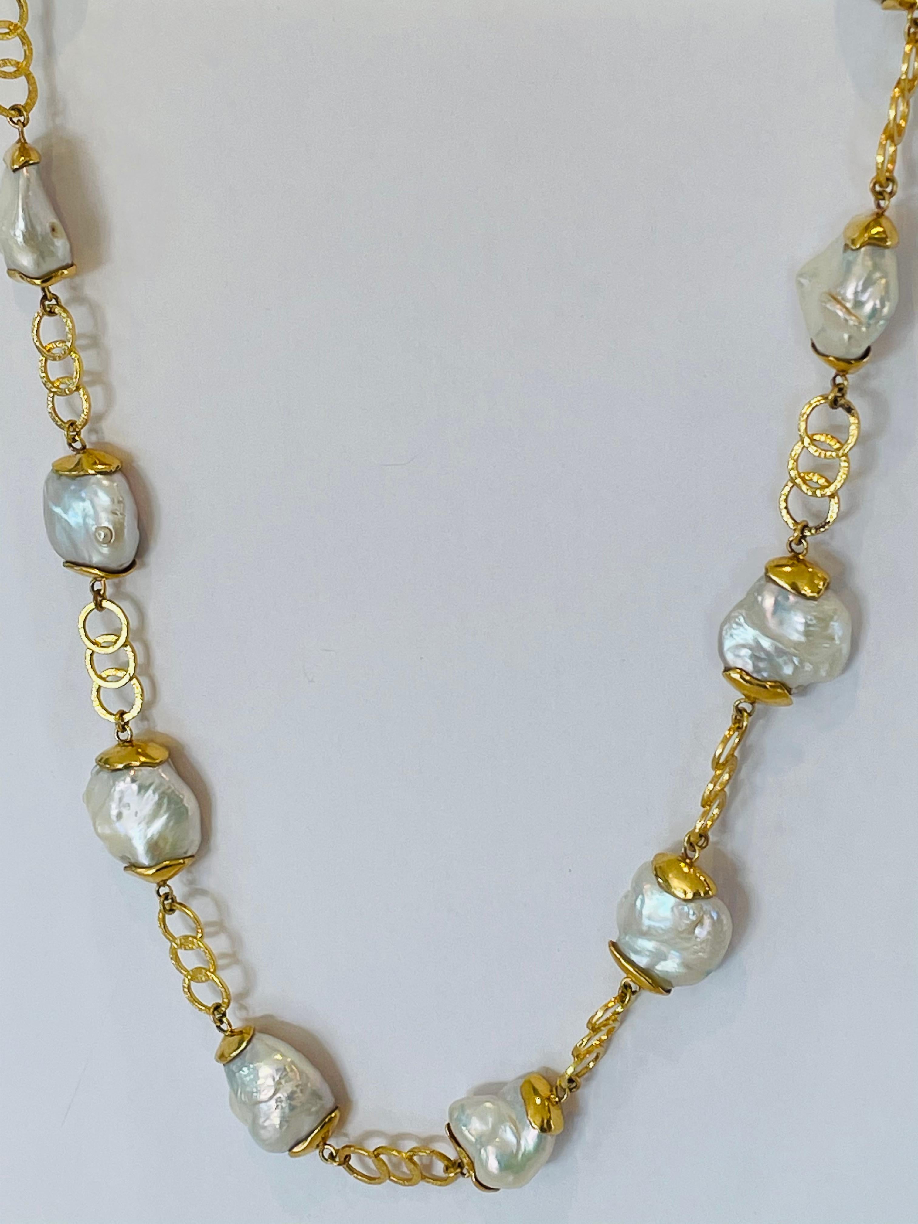 22k gold pearl necklace