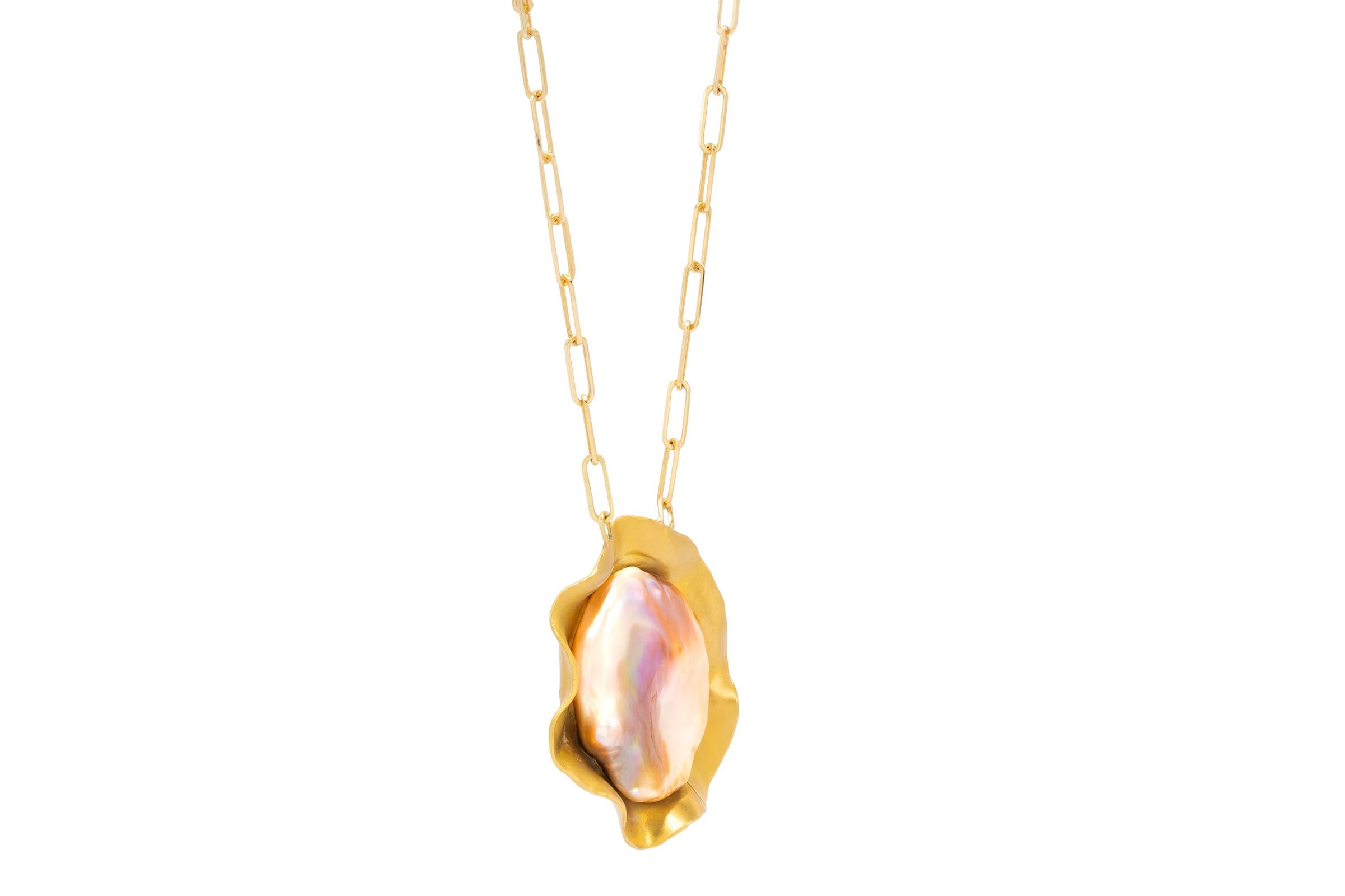 pearl necklace 22k gold