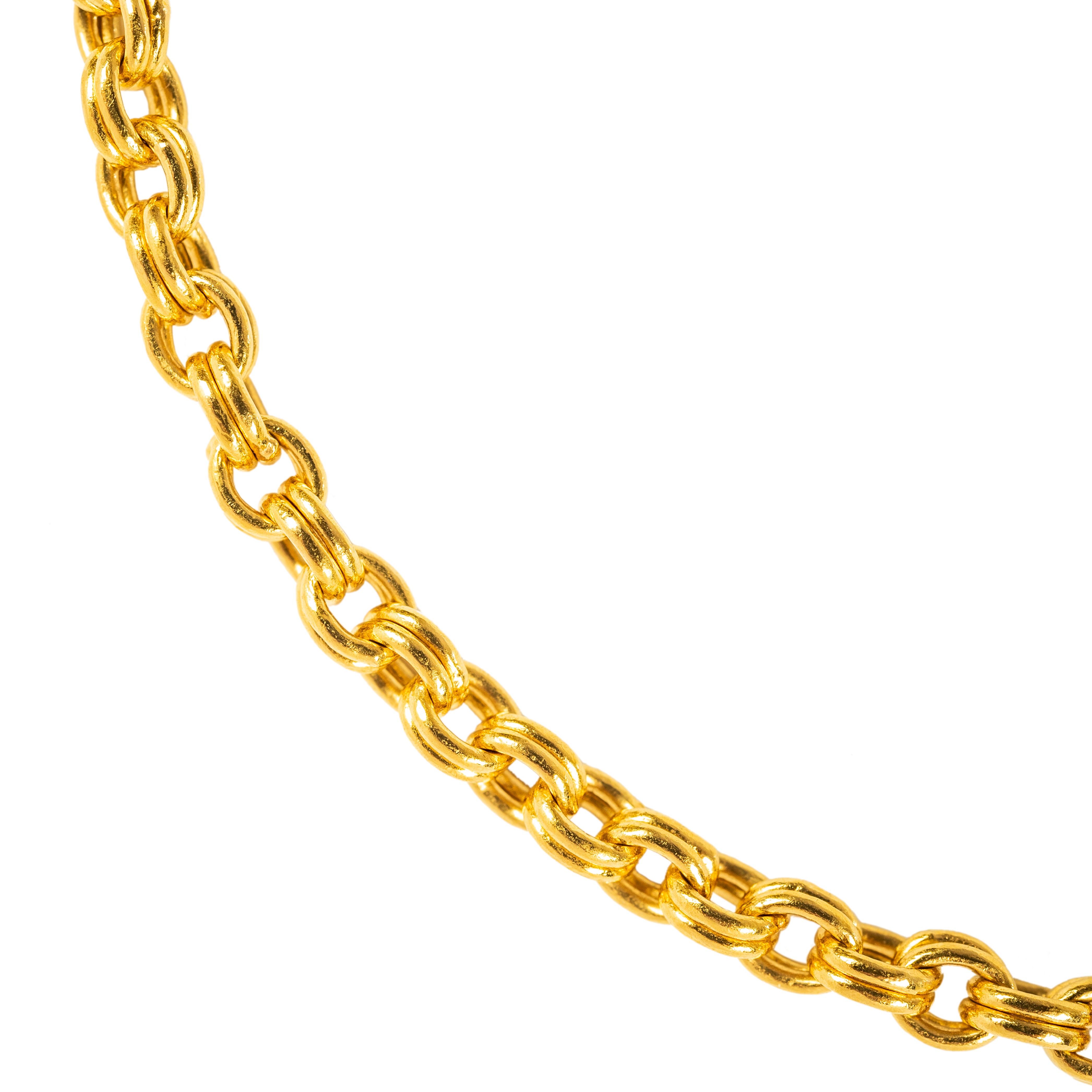 Massive 22k Gold Gliederkette:: 20. Jahrhundert im Zustand „Gut“ in St. Catharines, ON