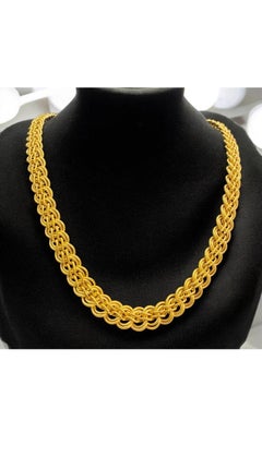 22K Gold Chain Dubai Necklace