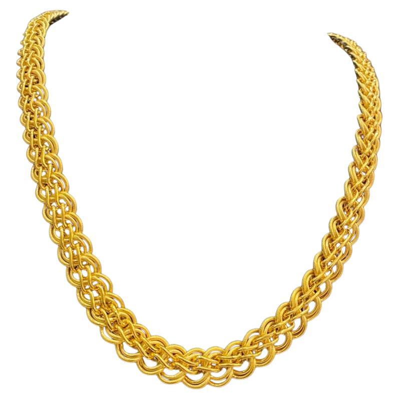 22K Gold Chain Dubai Necklace