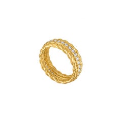 22k Gold Diamond Eternity Band, Petite