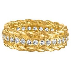 22k Gold Diamant Eternity Band, zierlich